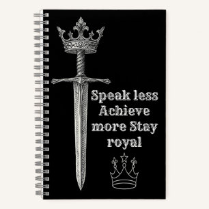 KING – Royal Crown Black Sketch Notebook   Boss Id