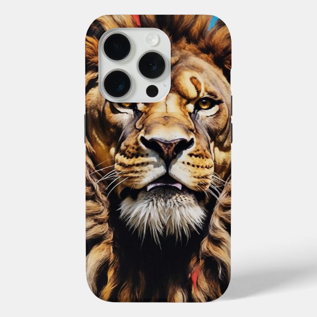King’s Gaze Lion iPhone Case  (Back)