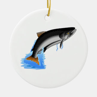 King Salmon Ceramic Tree Decoration
