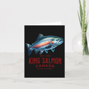 King Salmon River Fishing In British Columbia Cana Card