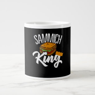 King Sandwich Fars Day Food Diet Chef Artist Gift Large Coffee Mug