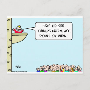 king see things from my point of view postcard