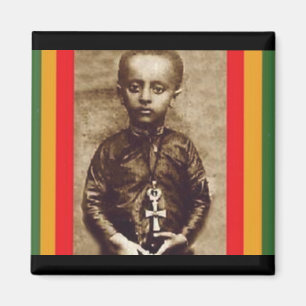 King Selassie I in his Youth (Rasta Heart) Magnet