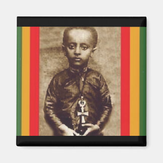 King Selassie I in his Youth (Rasta Heart) Magnet