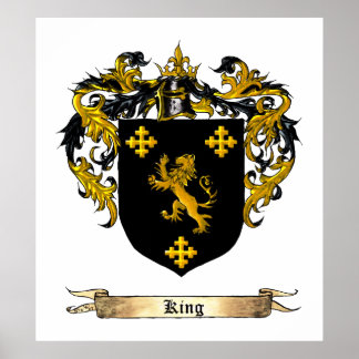 King Shield / Coat of Arms Poster