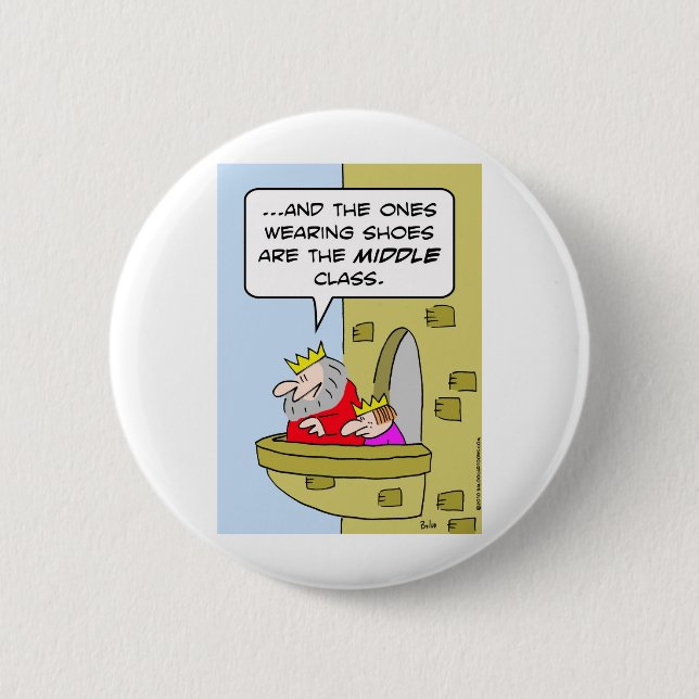 king shoes middle class prince 6 cm round badge (Front)