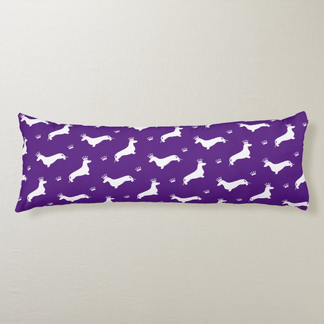 King Short Hair Dachshund - pattern 2 Body Cushion (Front)