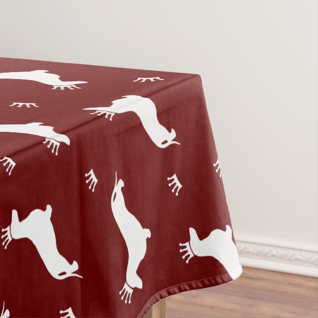 King Short Hair Dachshund - pattern 2 Tablecloth (In Situ)