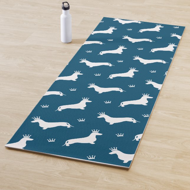 King Short Hair Dachshund - pattern 2 Yoga Mat (In Situ)