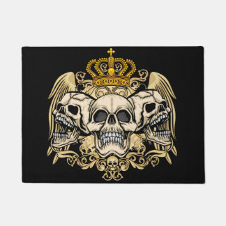 King Skulls Doormat