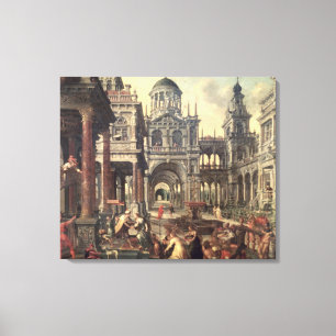 King Solomon and the Queen of Sheba Canvas Print