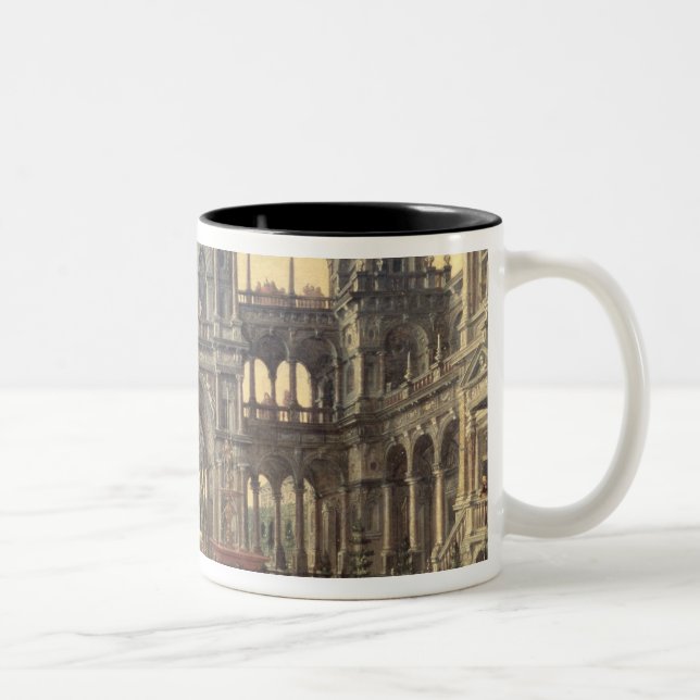 King Solomon and the Queen of Sheba Two-Tone Coffee Mug (Right)