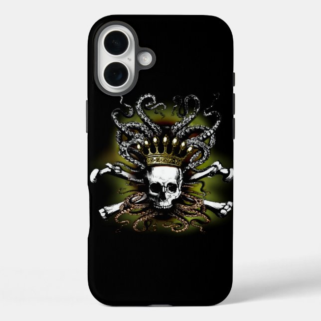 King Squid Skull Case-Mate iPhone Case (Back)