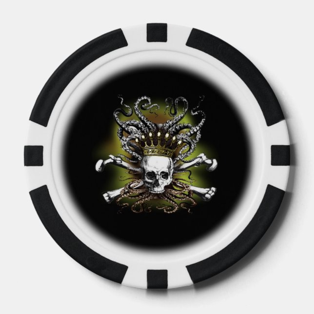 King Squid Skull Poker Chips (Front)
