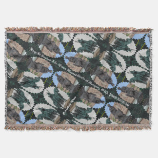 King St Stephen I & Blessed Gisela of Hungary Throw Blanket