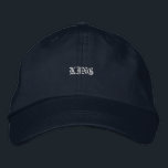 KING Stylish Navy Colour adjustable strap provides Embroidered Hat<br><div class="desc">Embrace your inner royalty with this navy cotton cap,  featuring "King" embroidered on the front. The adjustable strap provides a snug,  comfortable fit.</div>