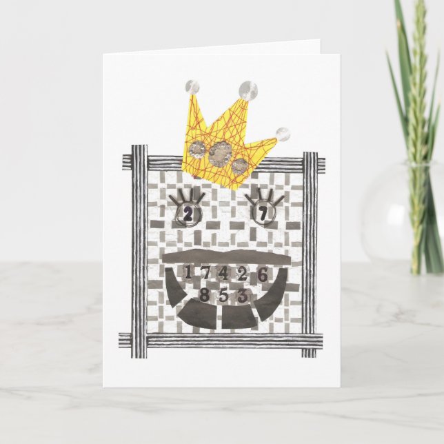King Sudoku Greeting Card (Front)