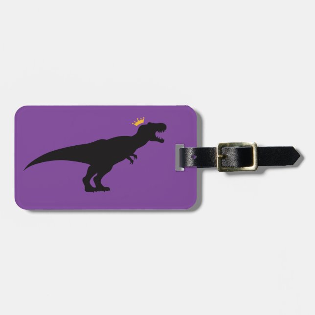King T-Rex Luggage Tag (Front Horizontal)