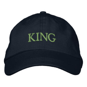 KING Text Adjustable-Hat for Everyday Street Style Embroidered Hat