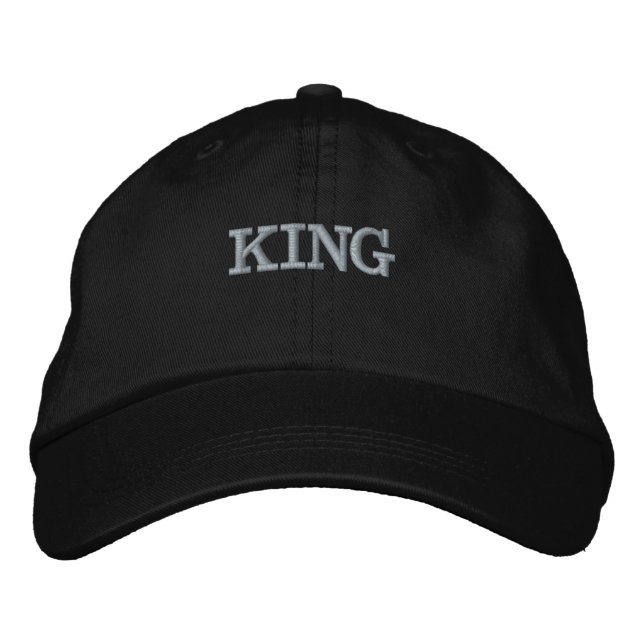 KING Text Alternative Apparel Basic Adjustable Embroidered Hat (Front)