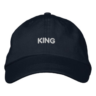 KING Text daily wear Cotton Navy Colour-hat Boy Me Embroidered Hat