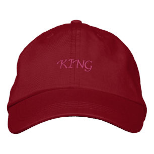 KING Text Embroidery Hat -Handsome Embroidered Cap
