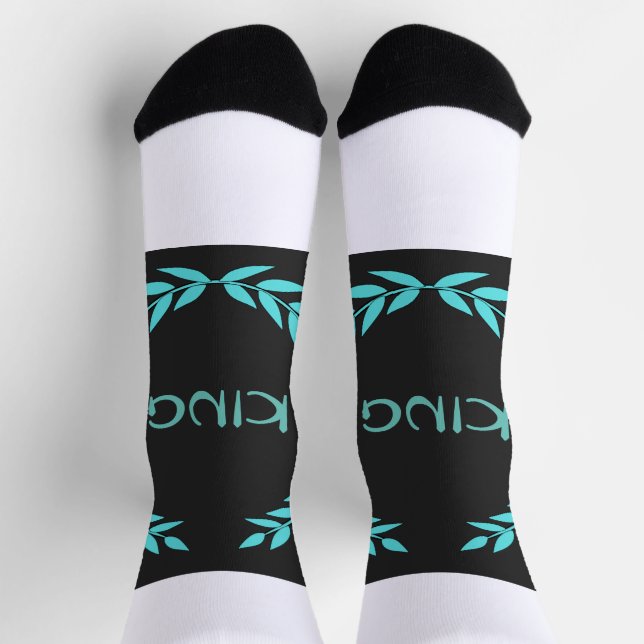 KING Text heel to keep up with your busy lifestyle Socks (Top)