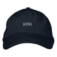 KING text in sophisticated embroidery Soft Cotton