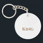 King Text message Printed Super Cute Lovely Beauty Key Ring<br><div class="desc">King Text message Printed Super Cute Lovely Beauty Keychain</div>