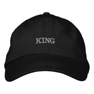 KING Text/Name Personalised Custom Hats & Caps