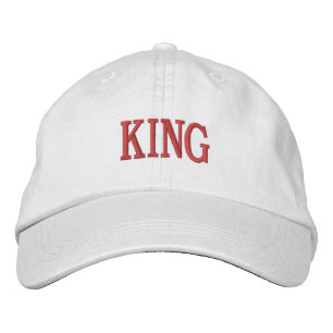 KING Text Name printed Embroidered hats Caps