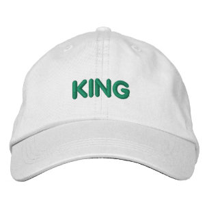 KING text name Visor Embroidered Hat