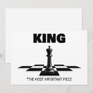 King The Most Important Piece  Holiday Card