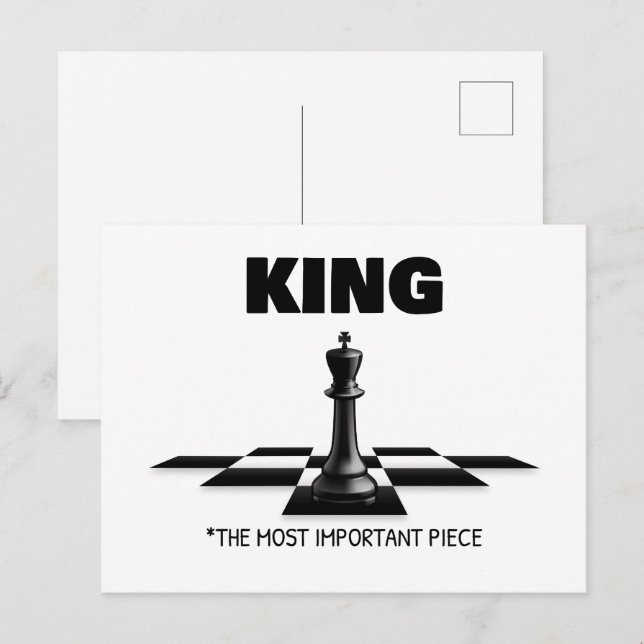 King The Most Important Piece  Postcard (Front/Back)