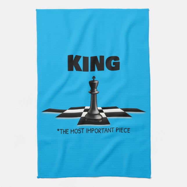 King The Most Important Piece  Tea Towel (Vertical)