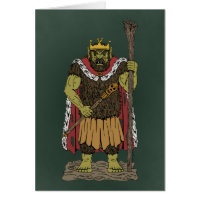 King Troll Greeting Card