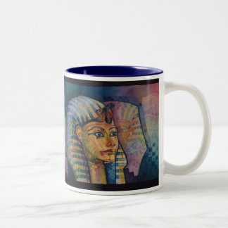 King Tut_2 Two-Tone Coffee Mug