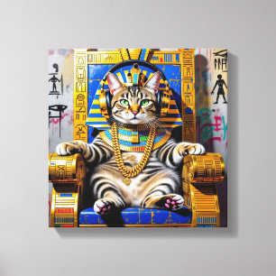 KING TUT-CHAUSIE  CAT 2 CANVAS PRINT