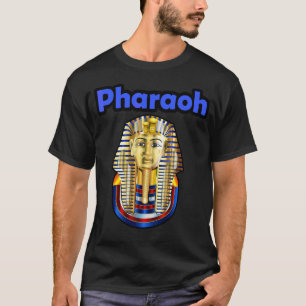 King Tut Pharaoh Colourful Gold Face Mask Ancien T-Shirt