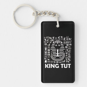 King tut pharaoh egyptian Hieroglyphic Alphabet Key Ring