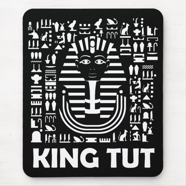 King tut pharaoh egyptian Hieroglyphic Alphabet Mouse Pad (Front)