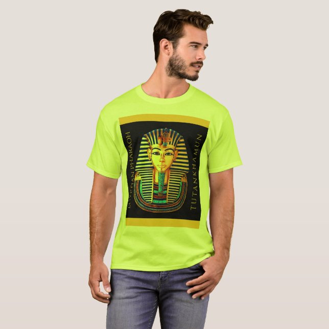 King Tutankhamun Ancient Egyptian Pharaoh T-Shirt (Front Full)