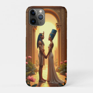 King Tutankhamun and Queen Nefertiti standing Case-Mate iPhone Case