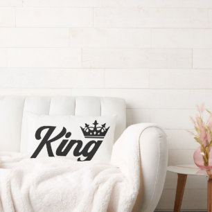 King Typography Lumbar Cushion