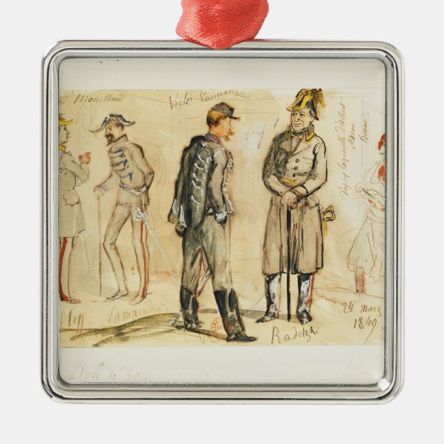 King Vittorio Emanuele II Metal Tree Decoration (Front)