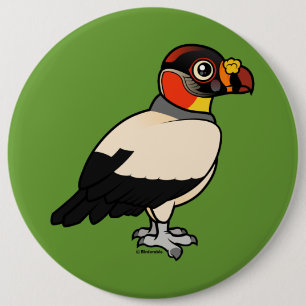 King Vulture 6 Cm Round Badge
