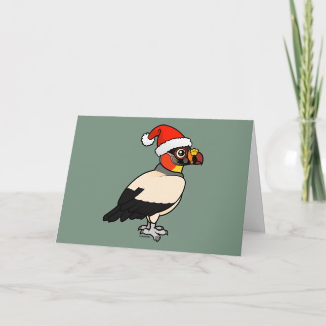 King Vulture Santa Holiday Card (Front)