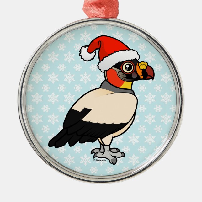 King Vulture Santa Metal Tree Decoration (Front)