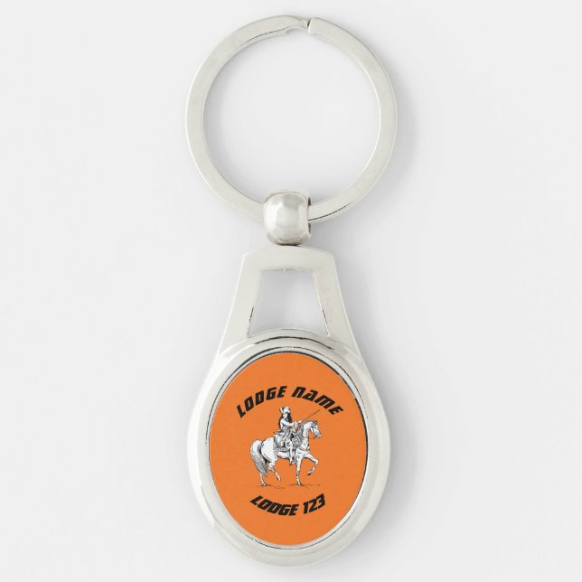 King William of Orange Customisable Orange Order Key Ring (Front)