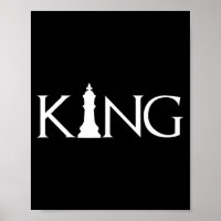 king with chess king piece
